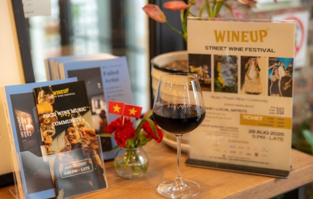 WineUp Festival 2025 at Embassy Garden Hanoi - Official Event Poster