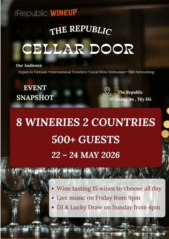 The Republic Cellar Door 22-24/5