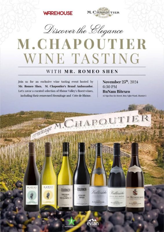 M.Chapoutier Wine Tasting: Rhone Valley Wines in HCMC