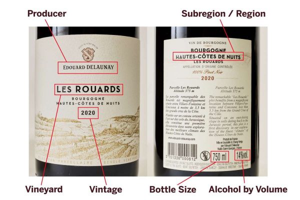Bottle with import seal: "official import seal on a legitimately imported wine bottle"